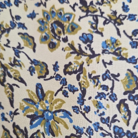 Floral Blue and White Kimono Size 2x - Picture 3 of 5